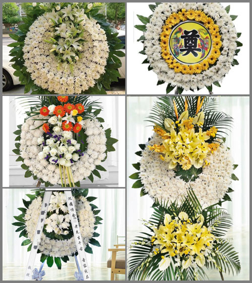 福建漳州平和县九峰镇新山村花圈速递